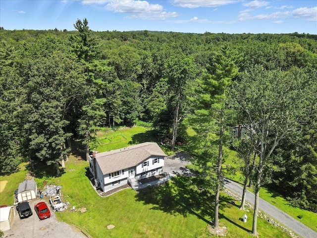 52 Bull Pine Rd, East Stroudsburg, PA 18301 - view from above of property with a forest