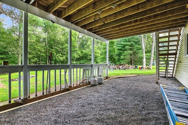52 Bull Pine Rd, East Stroudsburg, PA 18301 - view of patio featuring view of scattered trees