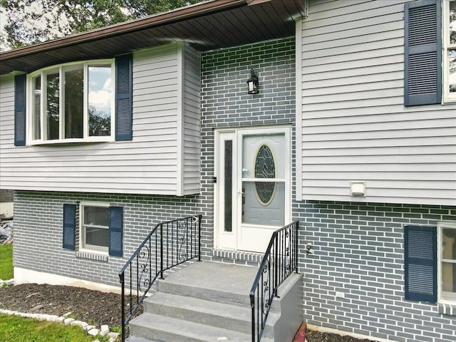 52 Bull Pine Rd, East Stroudsburg, PA 18301 - view of exterior entry with brick siding