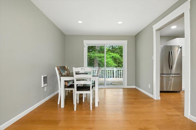 52 Bull Pine Rd, East Stroudsburg, PA 18301 - dining area featuring light wood-style floors and recessed lighting