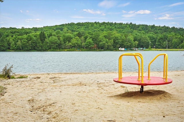 water view with a forest view
