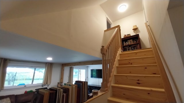 2314 Long Pond Rd, Long Pond, PA 18334 - stairway featuring recessed lighting