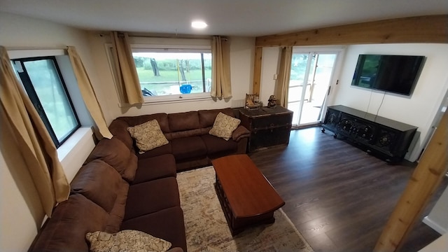 2314 Long Pond Rd, Long Pond, PA 18334 - living room featuring wood finished floors, plenty of natural light, and recessed lighting