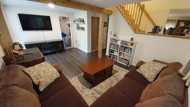 2314 Long Pond Rd, Long Pond, PA 18334 - living room featuring wood finished floors and stairs