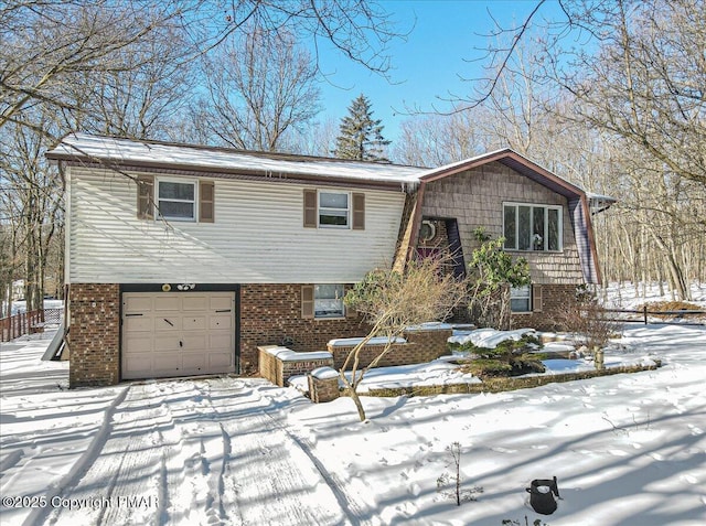 view of front of home featuring a garage