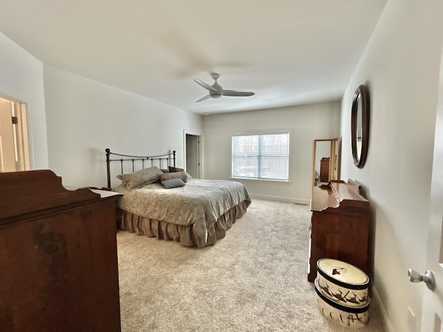 565 Ridge Rd, Bangor, PA 18013 - carpeted bedroom with baseboards and ceiling fan