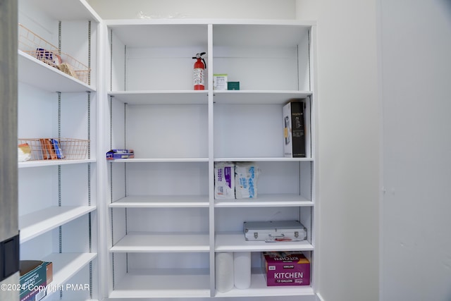 view of pantry