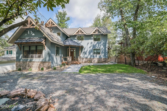 view of front of property with board and batten siding