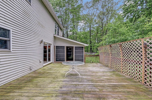 1162 Colt Ln, Pocono Summit, PA 18346 - view of wooden terrace