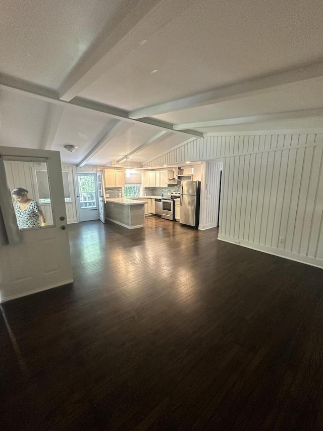 4932 Pine Ridge Dr W, Bushkill, PA 18324 - living area with dark wood finished floors