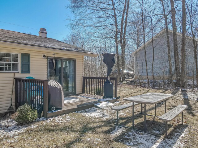 9148 Brandywine Dr, Tobyhanna, PA 18466 - view of yard featuring a deck