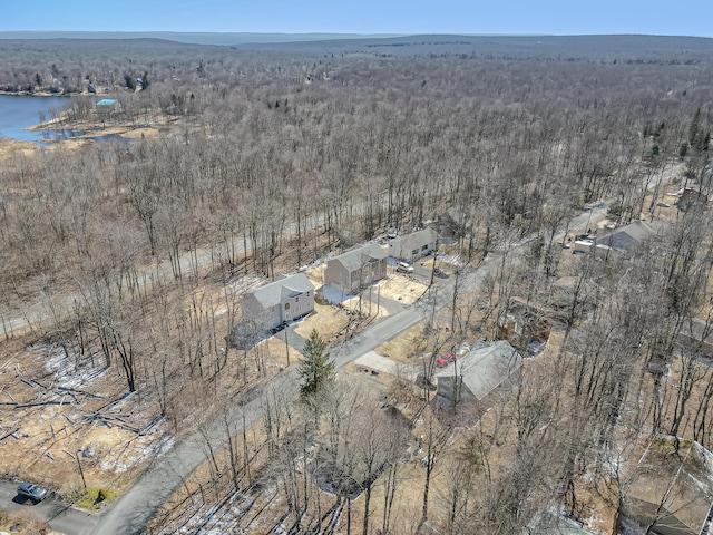 9148 Brandywine Dr, Tobyhanna, PA 18466 - aerial view of property's location with a heavily wooded area
