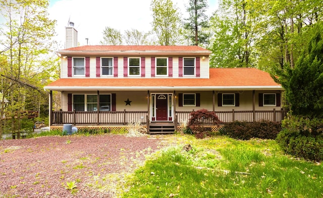 533 Maxatawny Dr, Pocono Lake, PA 18347 - view of front of property with a chimney