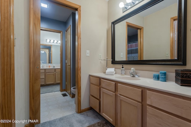 bathroom featuring vanity