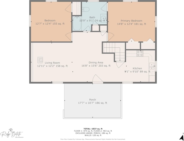 3119 Essex Rd, Coolbaugh Township, PA 18466 - view of floor plan / room layout