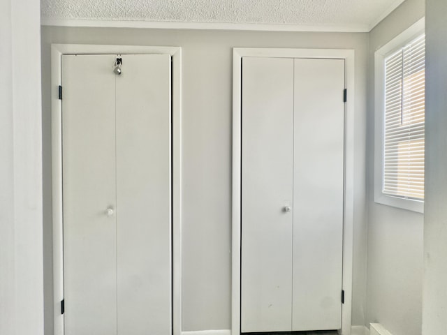 room details featuring a textured ceiling