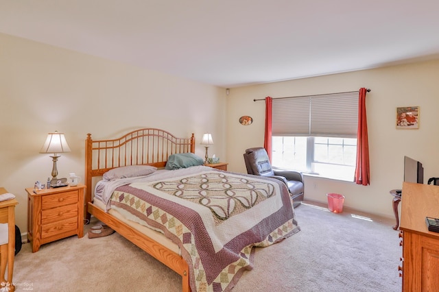 bedroom featuring carpet flooring