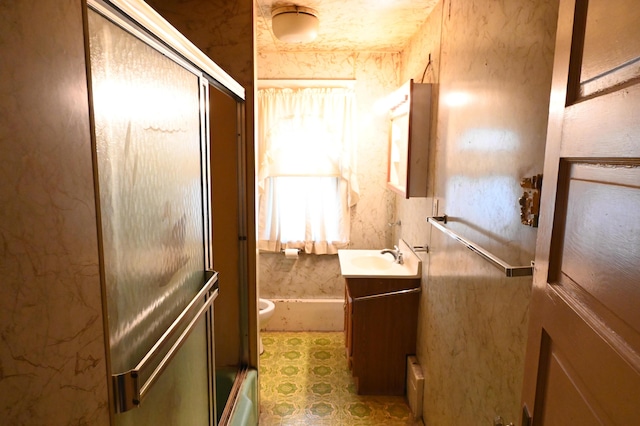595 N Courtland St, East Stroudsburg, PA 18301 - bathroom featuring vanity, a shower with door, and a tub