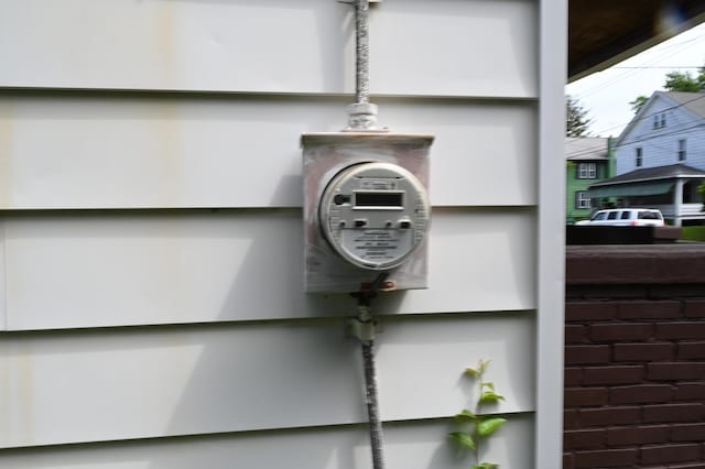 595 N Courtland St, East Stroudsburg, PA 18301 - exterior view of electric meter