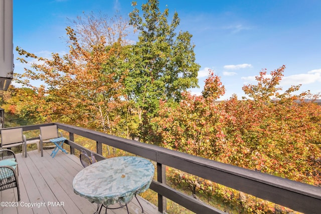 244 High Pass Way, Tannersville, PA 18372 - view of wooden terrace