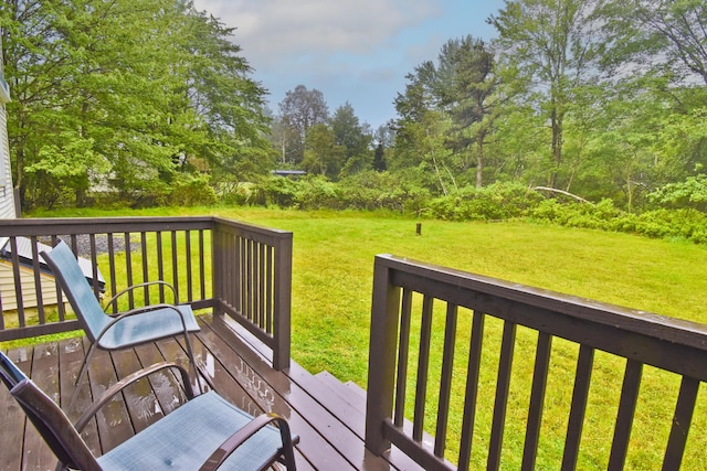 594 Sullivan Trl, Long Pond, PA 18334 - wooden deck with a lawn