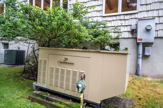 2173 Tuscarora Dr, Pocono Lake, PA 18347 - exterior view of a central air condition unit and electric meter