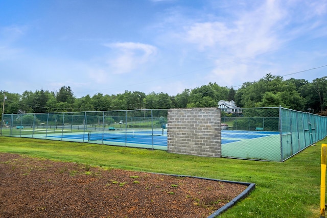 2173 Tuscarora Dr, Pocono Lake, PA 18347 - view of tennis court with view of scattered trees