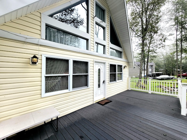 1025 Cricket Ln, Long Pond, PA 18334 - view of wooden terrace