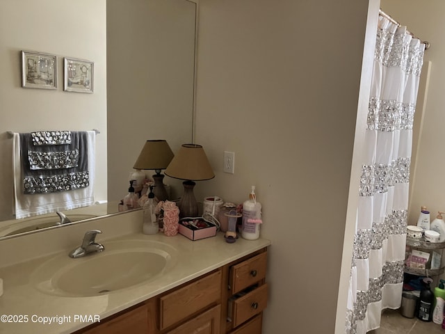 full bathroom with vanity