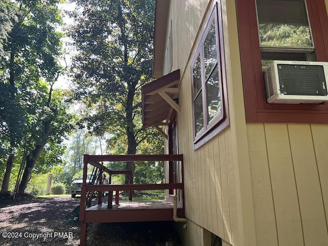 view of property exterior featuring cooling unit