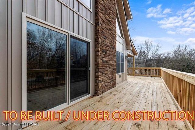 84 Parker Trl, Albrightsville, PA 18210 - view of wooden deck