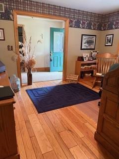 163 Wagner Blvd, Greenfield Township, PA 18407 - workout area featuring hardwood / wood-style floors