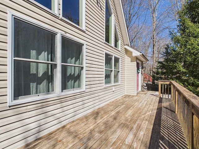 view of wooden terrace