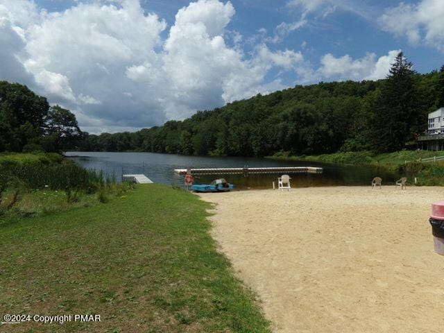 property view of water featuring a view of trees