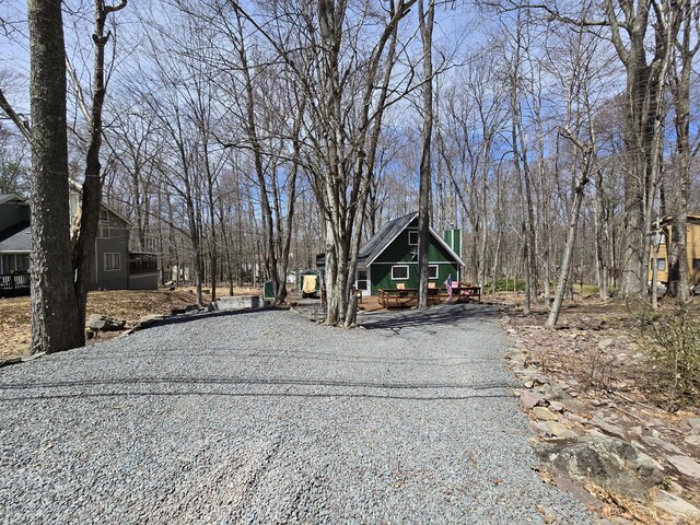 176 Fawn Rd, Pocono Lake, PA 18347 - view of street featuring gravel driveway