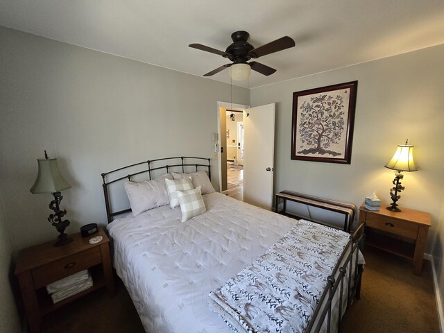176 Fawn Rd, Pocono Lake, PA 18347 - carpeted bedroom with a ceiling fan