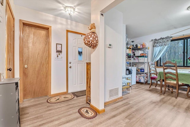 232 Image Dr, Scotrun, PA 18355 - foyer entrance with baseboards, light wood-style flooring, and visible vents