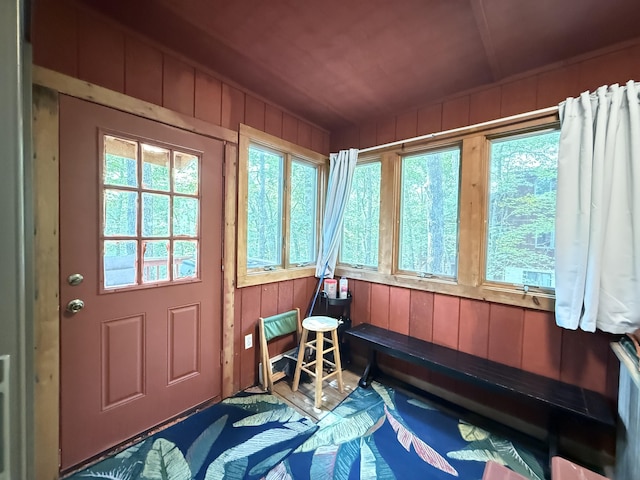 6414 Decker Rd, Bushkill, PA 18324 - sunroom / solarium with wood walls and plenty of natural light