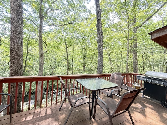 6414 Decker Rd, Bushkill, PA 18324 - wooden terrace featuring area for grilling