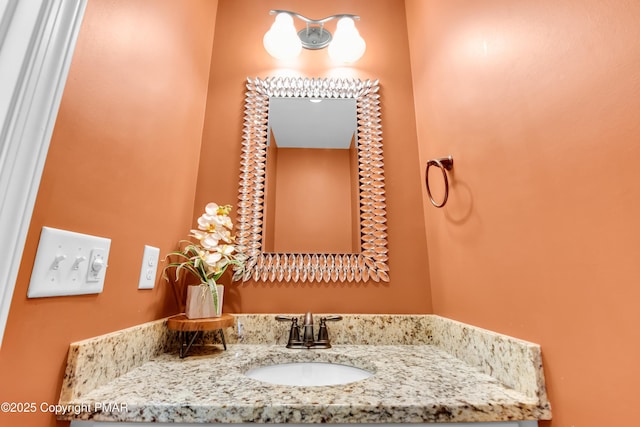 bathroom featuring vanity