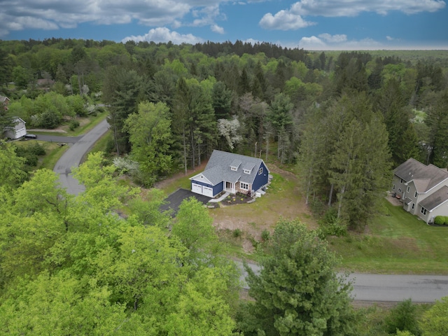 210 Canterbury Cir, Blakeslee, PA 18610 - aerial view with a forest view