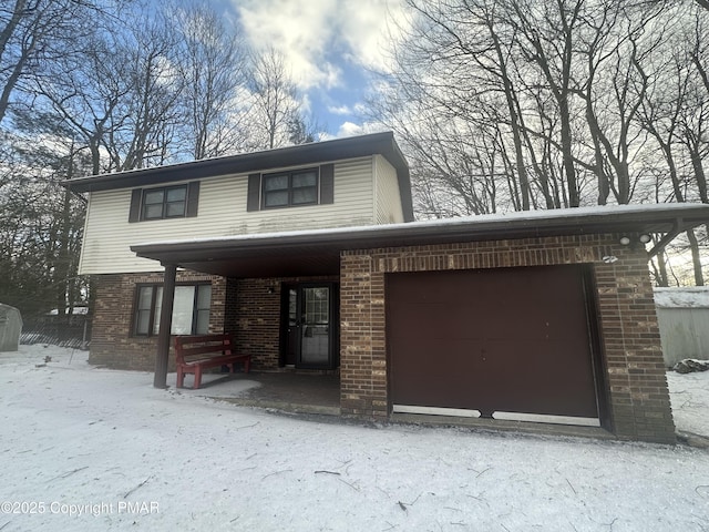 front facade featuring a garage