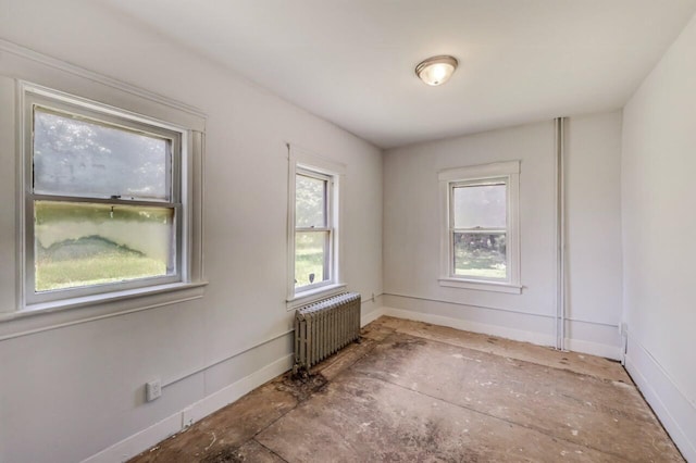 1198 W Main St, Stroudsburg, PA 18360 - spare room featuring radiator heating unit and baseboards