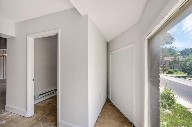 1198 W Main St, Stroudsburg, PA 18360 - hall with a baseboard heating unit