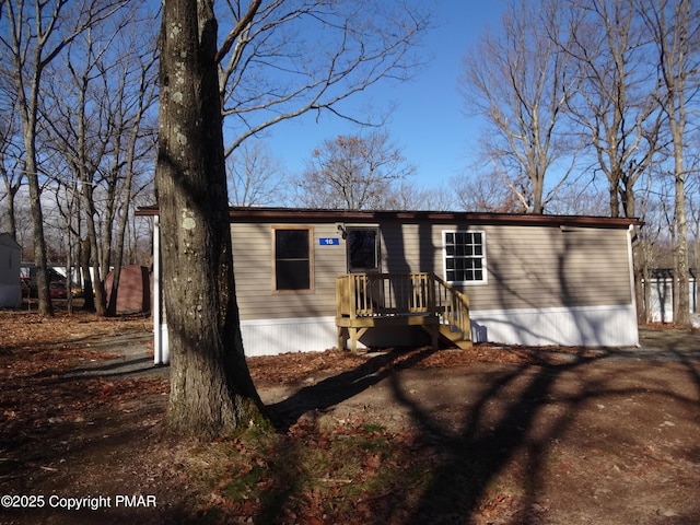 view of manufactured / mobile home