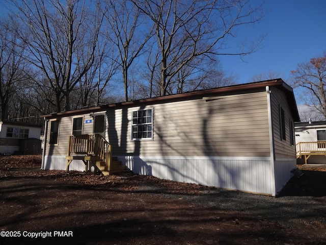 view of manufactured / mobile home