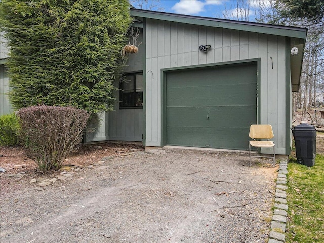 7924 Sleepy Hollow Dr, Tobyhanna, PA 18466 - garage featuring dirt driveway