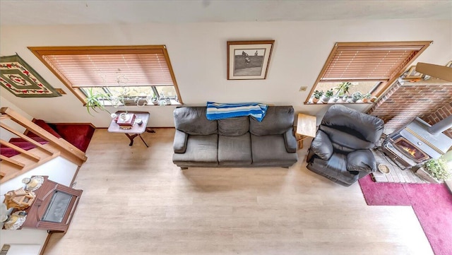 7924 Sleepy Hollow Dr, Tobyhanna, PA 18466 - living room with wood finished floors