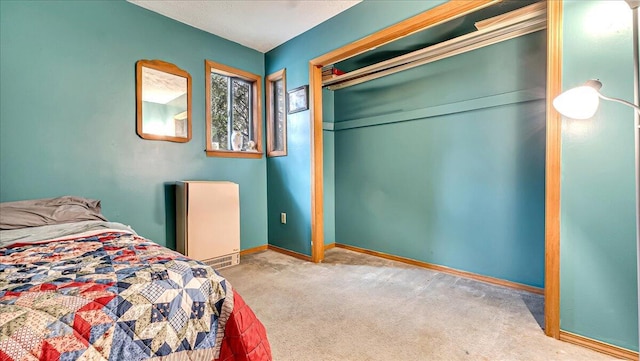 7924 Sleepy Hollow Dr, Tobyhanna, PA 18466 - bedroom with baseboards, carpet flooring, and a closet