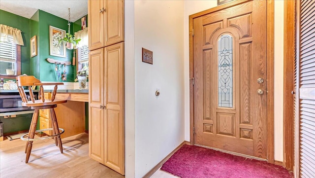 7924 Sleepy Hollow Dr, Tobyhanna, PA 18466 - foyer entrance featuring light wood-style floors and baseboards